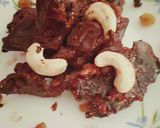 A picture of step 7 of Chocolate khajur barfi.