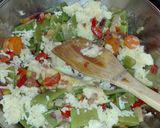 Foto del paso 2 de la receta Pastel frío de verduras multicolor
