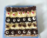 Foto langkah ke 7 dari resep Mocca Slice Cake / Bolu Jadul Kopi Hias.