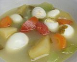 Foto langkah ke 6 dari resep Sop sayur telur puyuh.