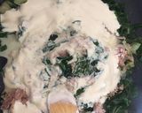Foto del paso 4 de la receta: Corbatitas a la Florentina con un toque de atún