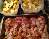A picture of step 2 of Turkish Spicy leg chicken breast.