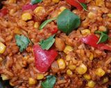 Mexikói rizses "hús" (vegán) recept fázis 6 fotója