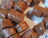 A picture of step 1 of Fried Sausage and Cabbage.