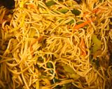A picture of step 4 of Chilly Garlic Noodles.