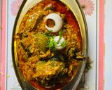 A picture of step 9 of Stuffed Tondali peanuts masala with jowar bhakri and spicy thecha, in dinner.