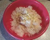 A picture of step 2 of Garlic Fried Rice with Creamy Eggs.