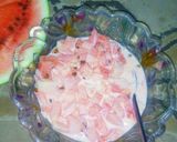 A picture of step 2 of Watermelon with milk.