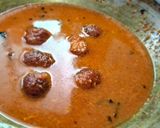 A picture of step 3 of Gulabjamun kofta curry.