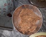 A picture of step 1 of Daleem with Olive oil tardka.