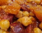 Foto del paso 5 de la receta Garbanzos con chorizo a la sidra y calabaza