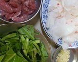 A picture of step 1 of Stir-Fried Rice Noodle Rolls with Soy Sauce (Pad See Ew Sen Kway Teow Lod).