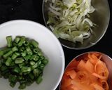 A picture of step 2 of Chicken and veg fried...