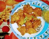 A picture of step 3 of Rahu  Fish  Egg  pakoras.