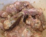 A picture of step 1 of Korean crispy baked chicken wings.