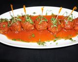 Foto del paso 7 de la receta: Albóndigas de vacuno con salsa de tomate y hierbas frescas