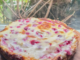 Kuchen tipo alemán de frambuesa