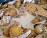 A picture of step 3 of Chicken, mushrooms and potatoes in beer.
