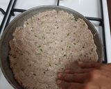 A picture of step 3 of Ragi cabbage roti.