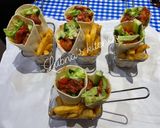 A picture of step 5 of Coronation Chicken Wrap with Fries / Chips:.