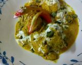 A picture of step 5 of Malai chicken.