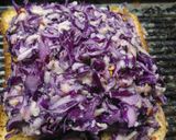 A picture of step 2 of Purple Chinese Cabbage Cheese Sandwich.