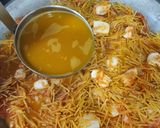A picture of step 6 of Fideuá with Cuttlefish, Shrimp, and Aioli.