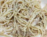 A picture of step 10 of Easy Tuna Carbonara.