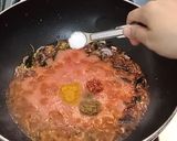 A picture of step 4 of Laal Saag (Red Spinach).