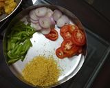 A picture of step 3 of Cheese masala toast sandwich.