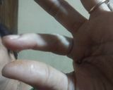 A picture of step 2 of Peanut coconut barfi.