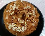A picture of step 12 of Rajasthani ghewar.