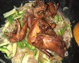 A picture of step 8 of Vegetable rice and white chicken stew.