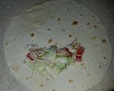 A picture of step 8 of Chicken Ranch wraps 🌯.