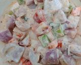 A picture of step 3 of Curd Salad.