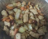 Foto del paso 5 de la receta: Pollo con almendras, airfryer 🍗🥕🥔