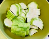 味噌絲瓜湯的食譜步驟1照片