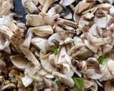 A picture of step 4 of Creamy Walnuts & Mushrooms on Toast.