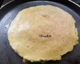 A picture of step 3 of Moong dal-Fenugreek Leaves Chilla.