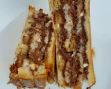 A picture of step 5 of Chocolate club Sandwich.