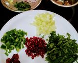A picture of step 1 of Tabbouleh Salad.