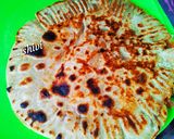 A picture of step 5 of Mexican paratha.