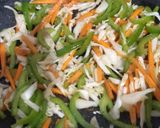 A picture of step 4 of Hakka Noodles.