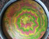 A picture of step 7 of Tricolur marble cake.