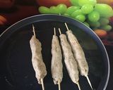 A picture of step 5 of Chicken seekh kabab.