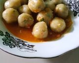 Foto langkah ke 5 dari resep Cilok isi abon kuah seuhah.