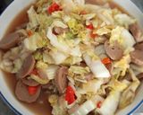 Foto langkah ke 4 dari resep Tumis sawi putih bakso.