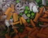 A picture of step 3 of Paneer Pulav.