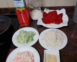 Foto del paso 2 de la receta: Pimientos del piquillo rellenos de merluza y palitos de cangrejo