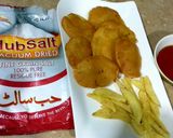 A picture of step 5 of Aalu k Pakorhay #Cookpadapp #Iftar_Contest #CookingSpecial.